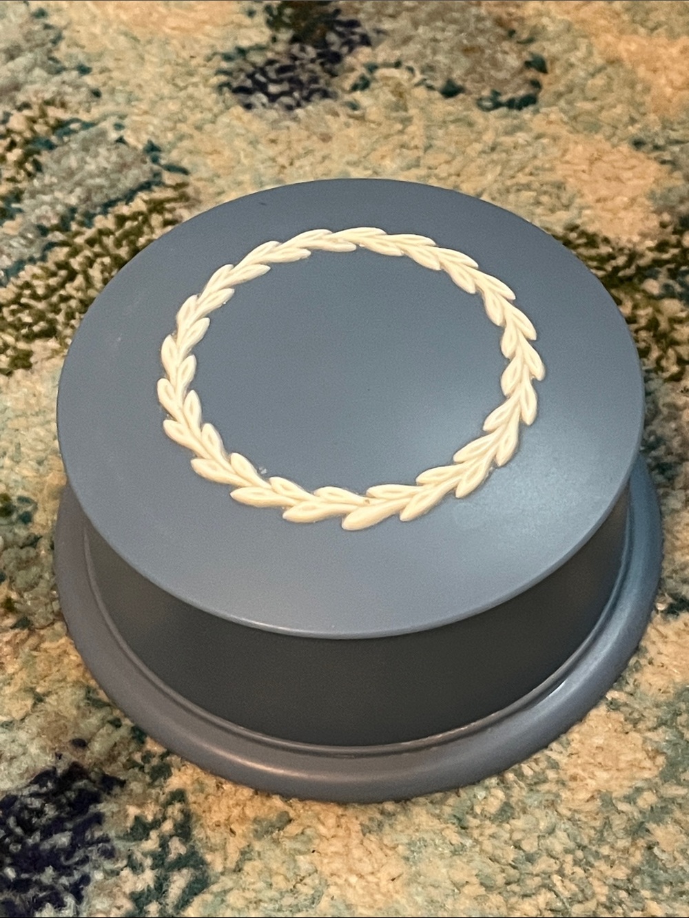 Vintage FESCO Blue Trinket Box